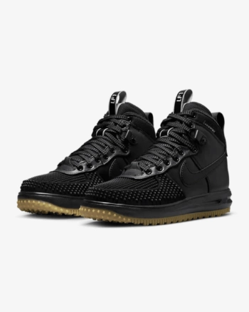 Кроссовки мужские Nike Lunar Force 1 Duckboot 805899-003 зима кожа текстиль черные
