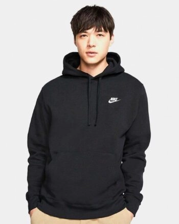 Толстовка чоловіча Nike Club Crew Black BV2654-010 чорна