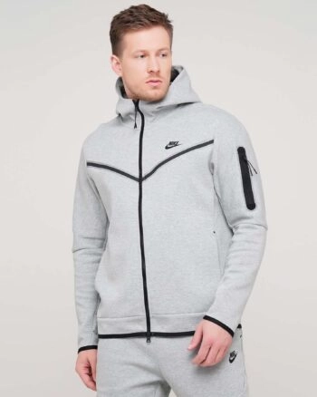 Кофта чоловіча Nike Tech Fleece Hoodie CU4489-063 фліс сіра