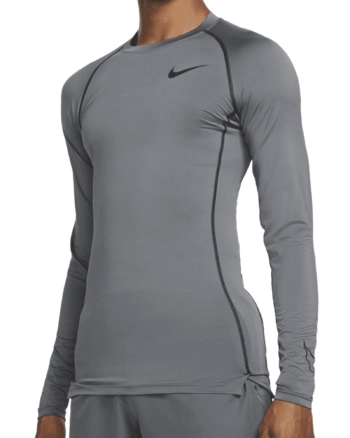Термофутболка чоловіча з довгим рукавом Nike Pro Dri-FIT Tight Top LS DD1990-068 сіра