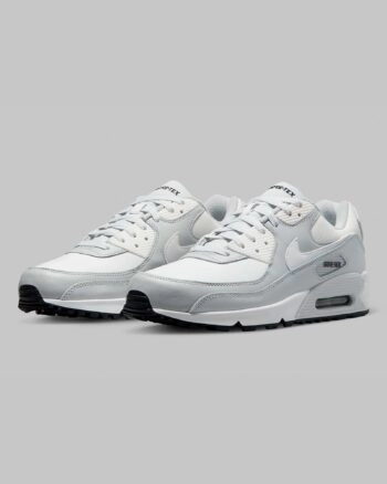 Кросівки чоловічі Nike Air Max 90 GTX DJ9779-003 весна-осінь шкіра текстиль мембрана біло-сірі