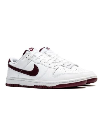 Кроссовки мужские Nike Dunk Low Retro DV0831-102 весна-осень кожа белые