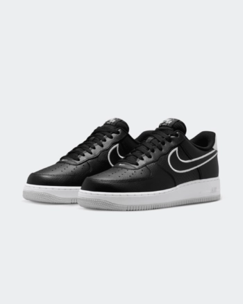Кроссовки мужские Nike Air Force 1 ’07 FJ4211-001 весна-осень кожа черные