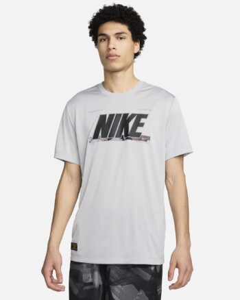 Футболка мужская Nike Men’s Dri-FIT Fitness T-Shirt FV8370-077 серая