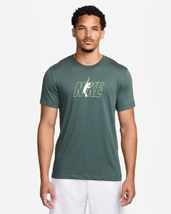 Футболка мужская Nike Court Dri-FIT Tennis T-Shirt FV8434-338 зеленая