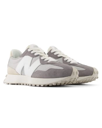 Кроссовки мужские New Balance 327 U327FF весна-лето замша текстиль серые