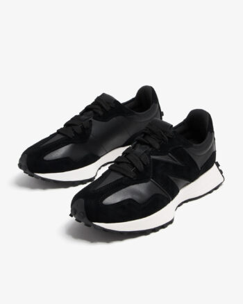 Кроссовки мужские New Balance 327 U327LI весна-лето замша кожа черные