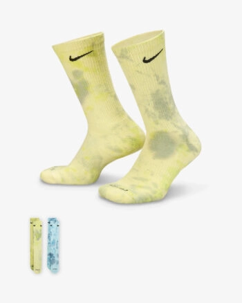 Шкарпетки чоловічі Nike Cushion Crew 2-Pairs FJ0747-906 жовті/блакитні