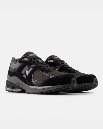 Кроссовки мужские New Balance 2002R U2002RTG весна-осень замша текстиль сетка черно-серые