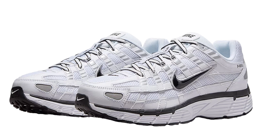 Кросівки чоловічі Nike P-6000 CD6404-107 весна-літо шкіра текстиль сітка біло-сірі